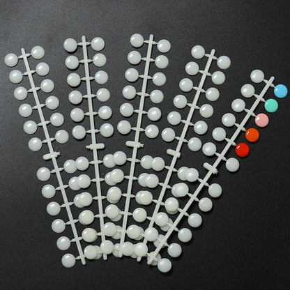 TP 120pcs Nail Polish Display Table With Stickers Polka Dot Color Card