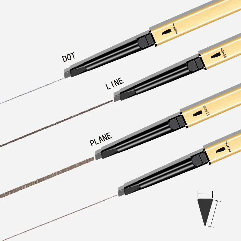 Dual-Ended Waterproof Eyebrow Pencil – Precise, Long-Lasting &