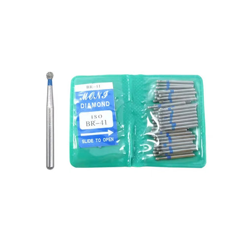 50Pcs/Bag Dental Diamond High Speed Burs for Polishing Smoothing 1.6MM