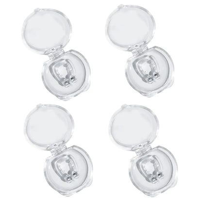 Anti Snore Stop Snoring Nose Clip Silicone Magnetic Sleep Tray