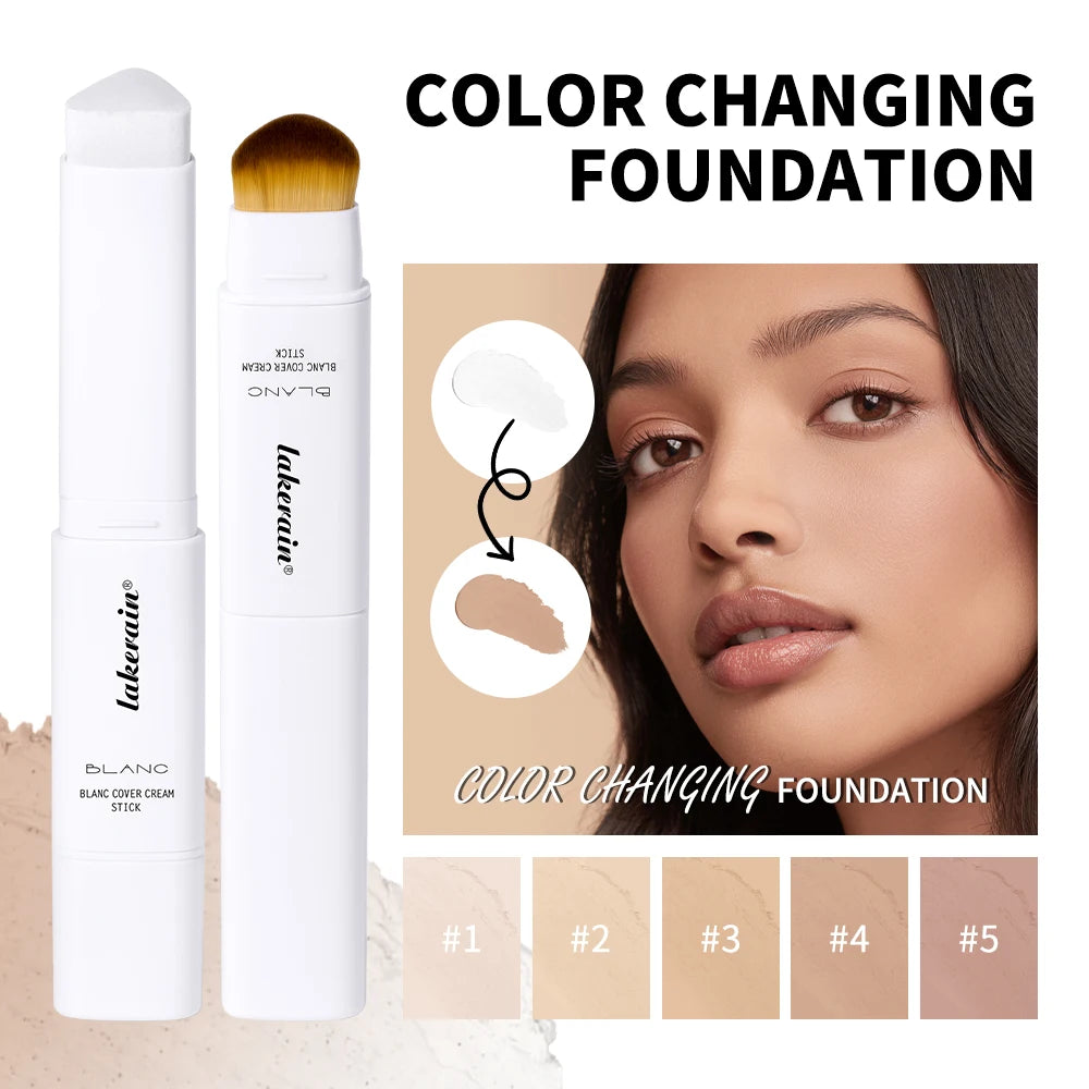 Lakerain Color Changing Foundation Stick Full Coverage Matte Finish