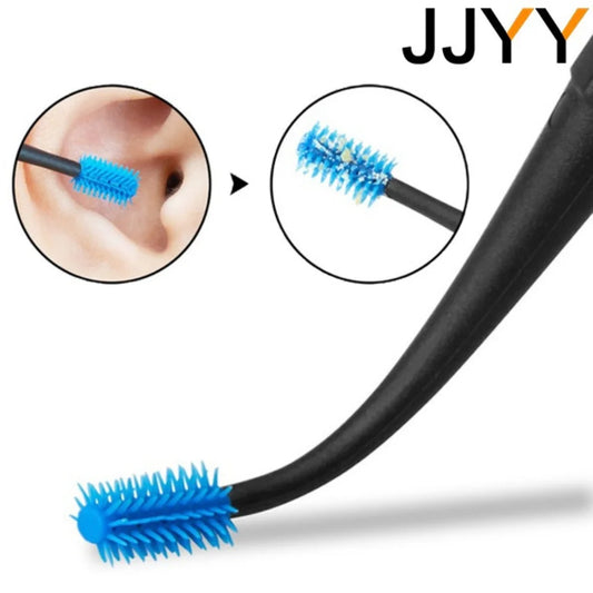 JJYY Soft Silicone Ear Pick Double-ended Earpick Ear Wax Curette