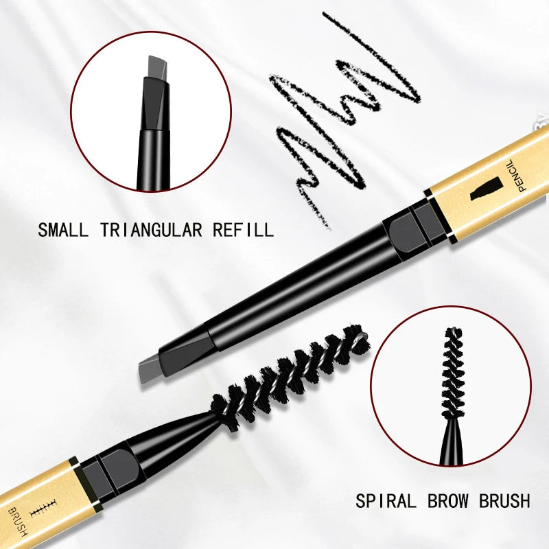 Dual-Ended Waterproof Eyebrow Pencil – Precise, Long-Lasting &