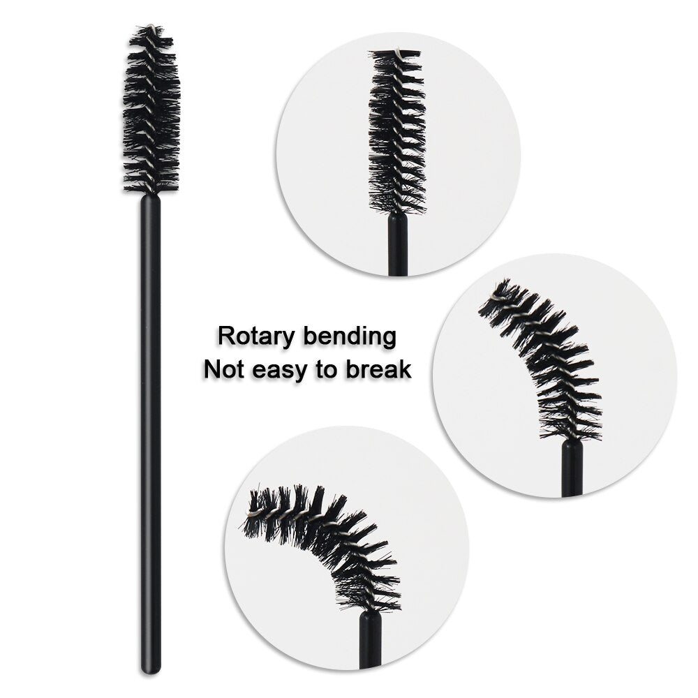 Annafris Eyelash Extension Disposable Soft Head Brushes Professional