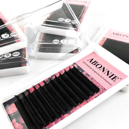 Abonnie Super Soft Blomming Lashes Easy Fan Eyelash Extensions Mega