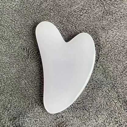 Gua Sha Massage Board for Face Rose Pink Guasha Plate Jade Face