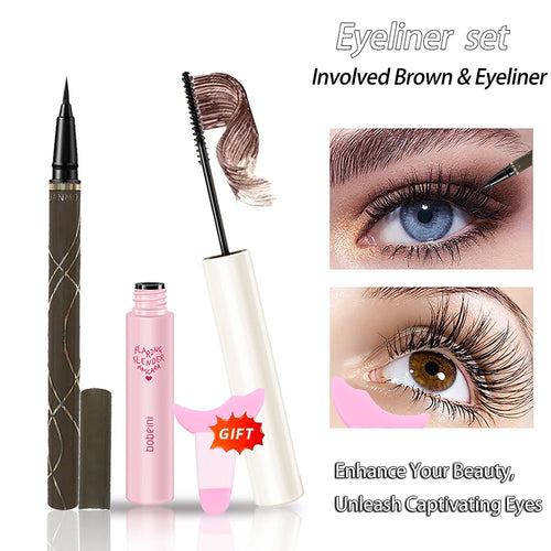 Silk Fiber Curling Mascara, Ultra-Fine Brush, Lengthening &