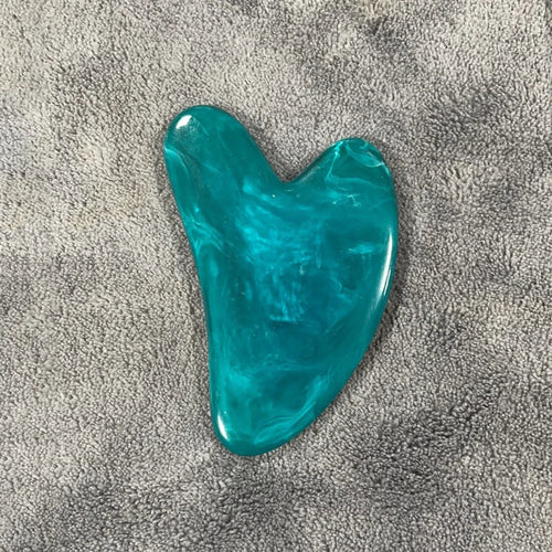 Gua Sha Massage Board for Face Rose Pink Guasha Plate Jade Face