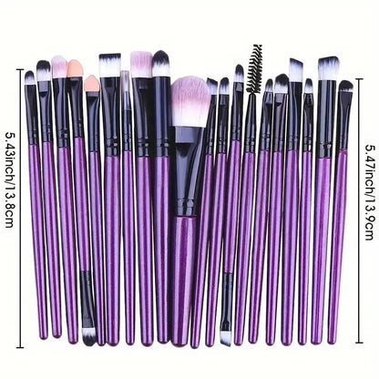 20Pcs Makeup Brush Set Eyeliner Brush Blending Brush Makeup Brushes