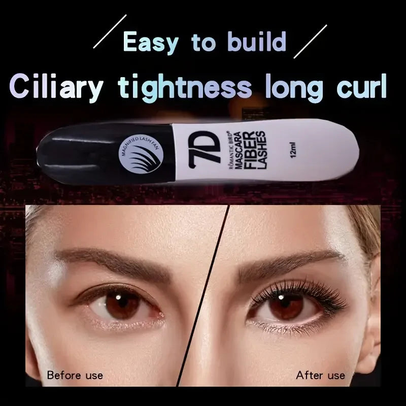 1/2/3PCS 7D Fiber Mascara Set Waterproof Durable Curling Mascara