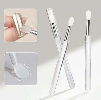 2pcs Multi-use Nail Art Silicone Rubbing Brush/Rod