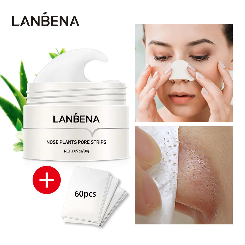 LANBENA Style  Blackhead Remover Nose Mask Pore Strip Korean