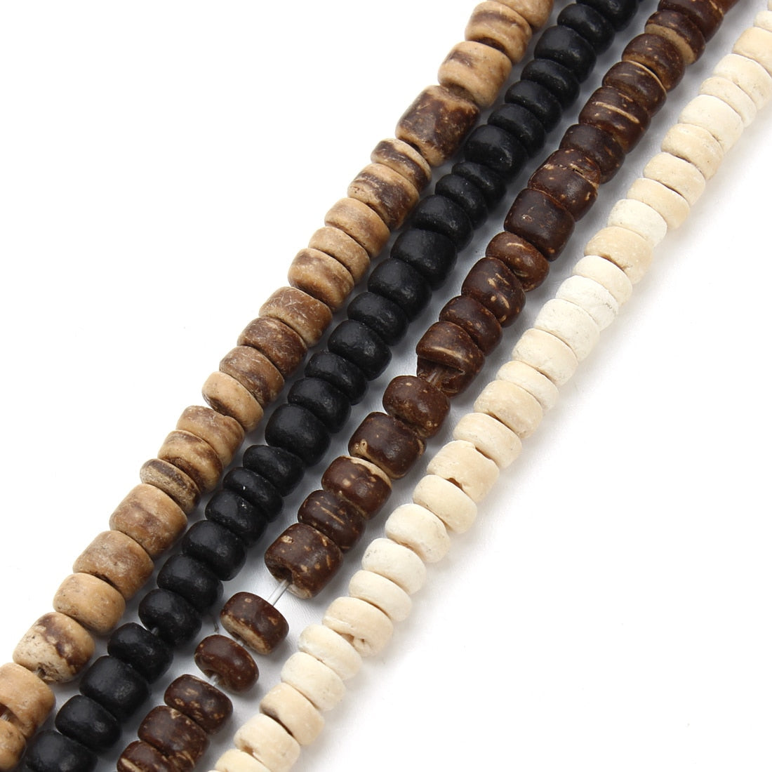 100-300pcs/string 5mm Round Natural Wood Spacer Beads, Wooden Prayer Beads for DIY Necklaces Bracelets, Jewelry Making Supplies