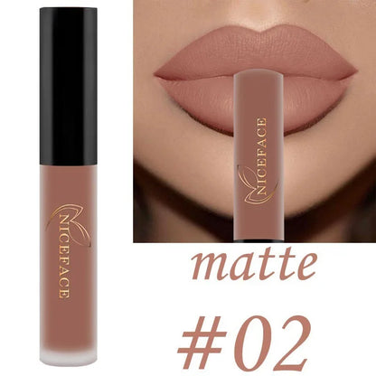 NICEFACE Lip Gloss 23 Color Waterproof Matte Lip Gloss