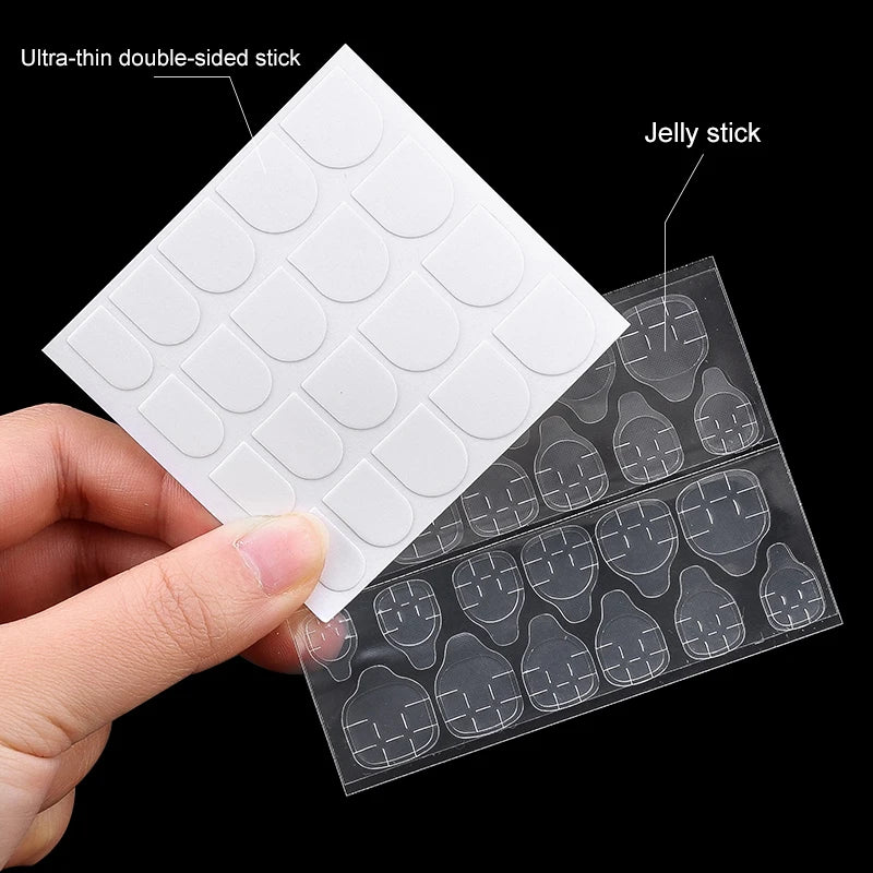 Double Side Nail Jelly Glue Transparent False Nail Art Adhesive Tape