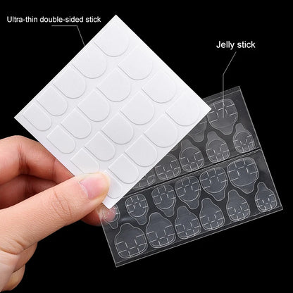 Double Side Nail Jelly Glue Transparent False Nail Art Adhesive Tape