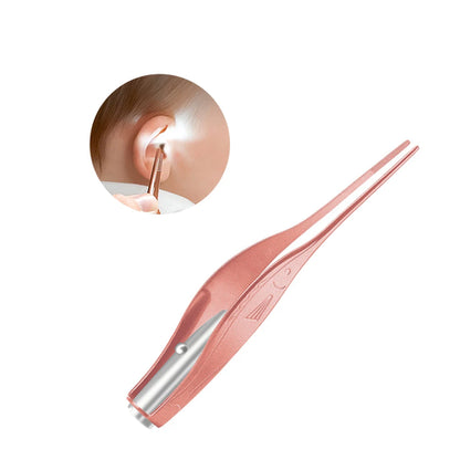 Baby Ear Cleaner Spoon LED Flash Light Ear Wax Curette Picker Visual