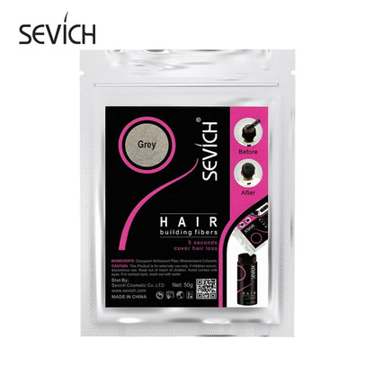 Sevich 100g Hair Fibers 10 Color Keratin Hair Building Fiber Powder Instant Hair Growth Fiber Refill 50g Hair Care Product