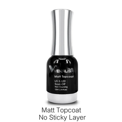 12ml Venalisa TPO FREE Tempered Top Coat Nowipe Long Lasting Top Coat