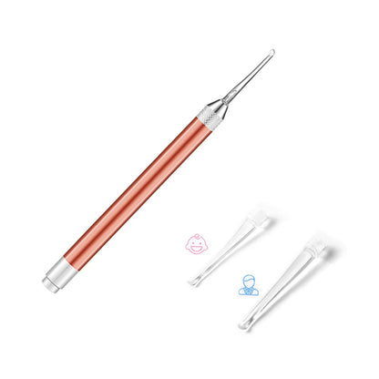 Baby Ear Cleaner Spoon LED Flash Light Ear Wax Curette Picker Visual