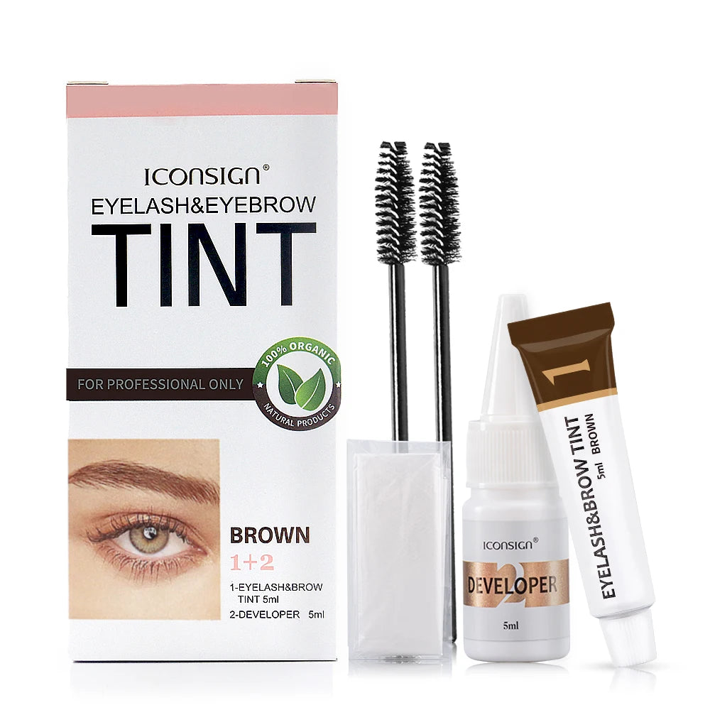 ICONSIGN Eyelash Eyebrow Dye Tint Kit Brow Enhancer Mascara Lift