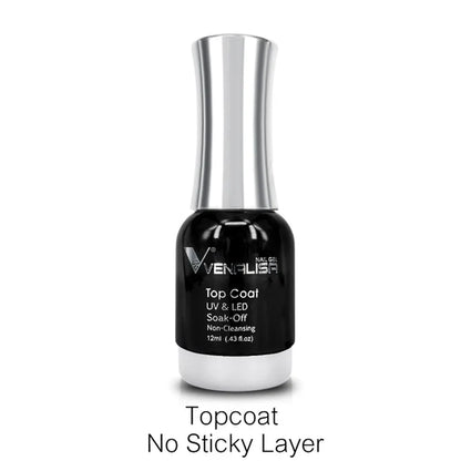 12ml Venalisa TPO FREE Tempered Top Coat Nowipe Long Lasting Top Coat