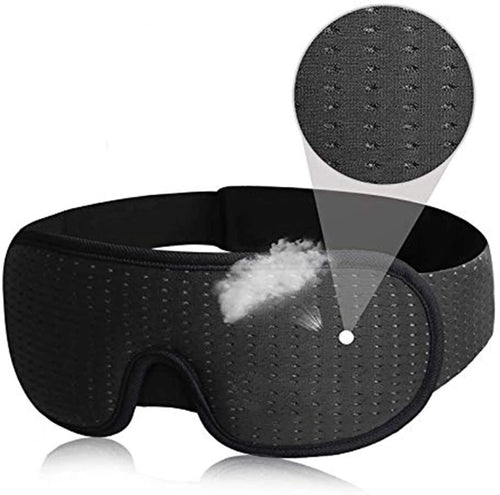 3D Mask for Sleep Eye Mask Lights Blockout Soft Padded Sleeping Fabric