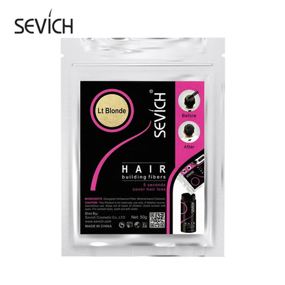 Sevich 100g Hair Fibers 10 Color Keratin Hair Building Fiber Powder Instant Hair Growth Fiber Refill 50g Hair Care Product