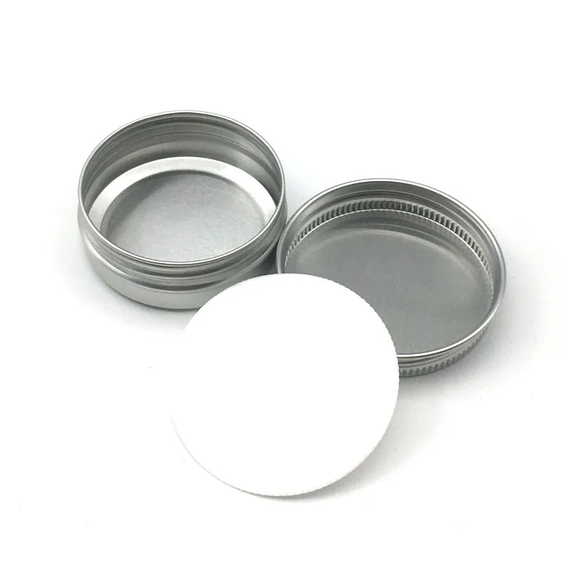 10Pcs 5g 10g 15g 20g 30g 50g Empty Silver Aluminum Tins Cans Screw Top