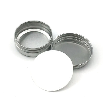 10Pcs 5g 10g 15g 20g 30g 50g Empty Silver Aluminum Tins Cans Screw Top