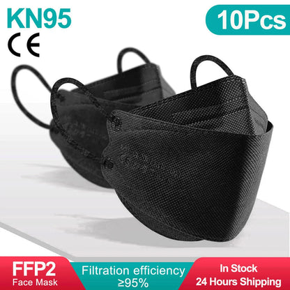 10 Days Delivery! Approved FFP2 Mask Hygienic Safety Dust Respirator