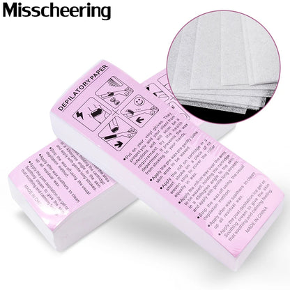 100pcs Removal Nonwoven Body Cloth Hair Remove Wax Paper Rolls High