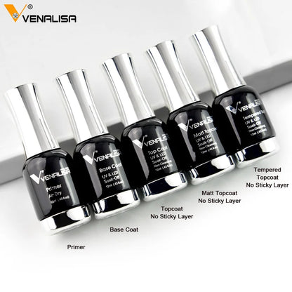 12ml Venalisa TPO FREE Tempered Top Coat Nowipe Long Lasting Top Coat