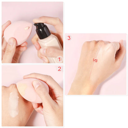 20/5/1pcs Makeup Sponge Concealer Smooth Cosmetic Powder Puff Cut