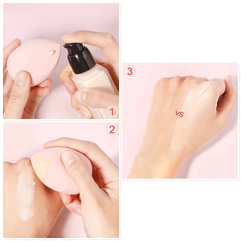 20/5/1pcs Makeup Sponge Concealer Smooth Cosmetic Powder Puff Cut
