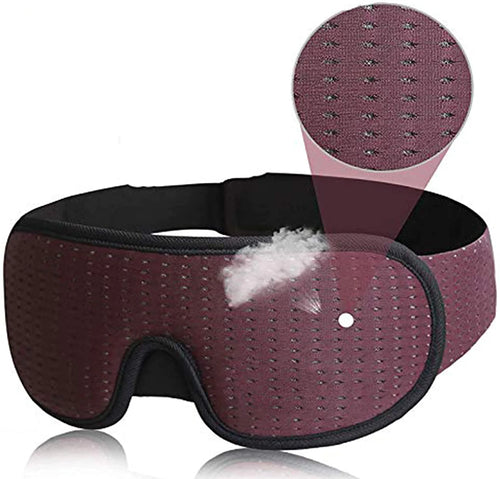 3D Mask for Sleep Eye Mask Lights Blockout Soft Padded Sleeping Fabric