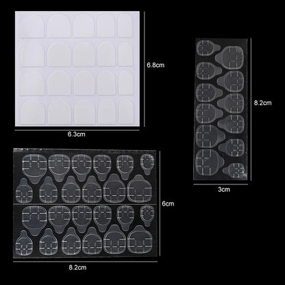 Double Side Nail Jelly Glue Transparent False Nail Art Adhesive Tape