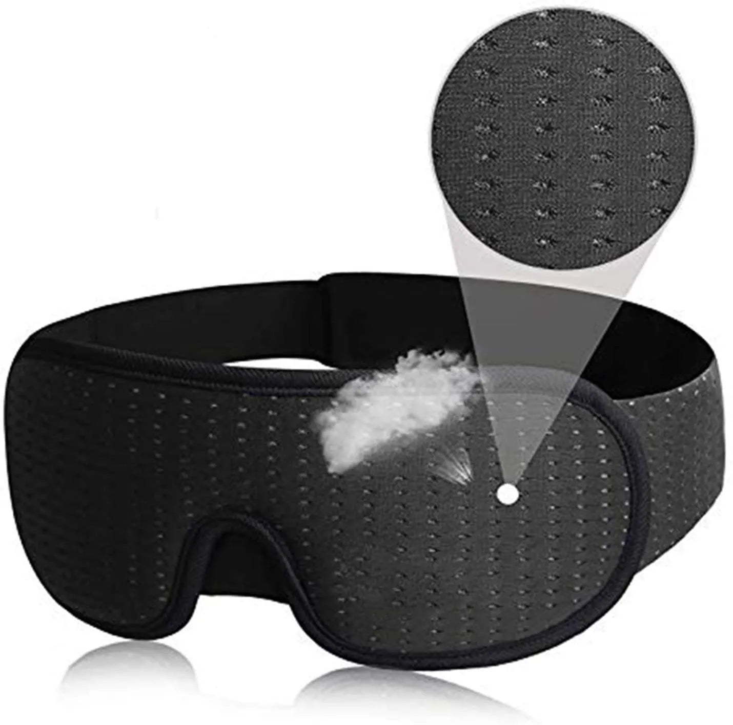 3D Mask for Sleep Eye Mask Lights Blockout Soft Padded Sleeping Fabric