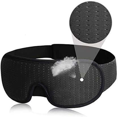 3D Mask for Sleep Eye Mask Lights Blockout Soft Padded Sleeping Fabric