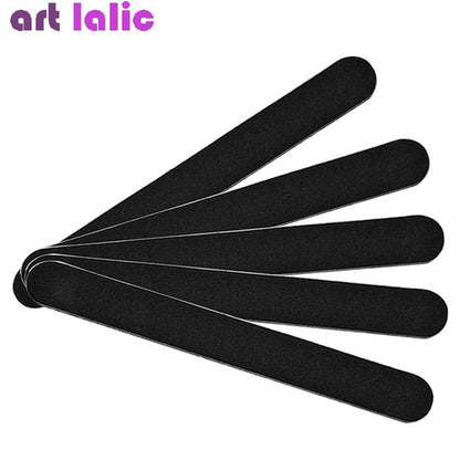 5Pcs Emery Board Nail Files, Straight Sandpaper Files for Nail Art DIY