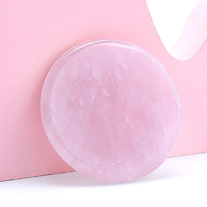 Glue Pallet Eyelashes Extensions Pink Green Jade Stone Reusable False