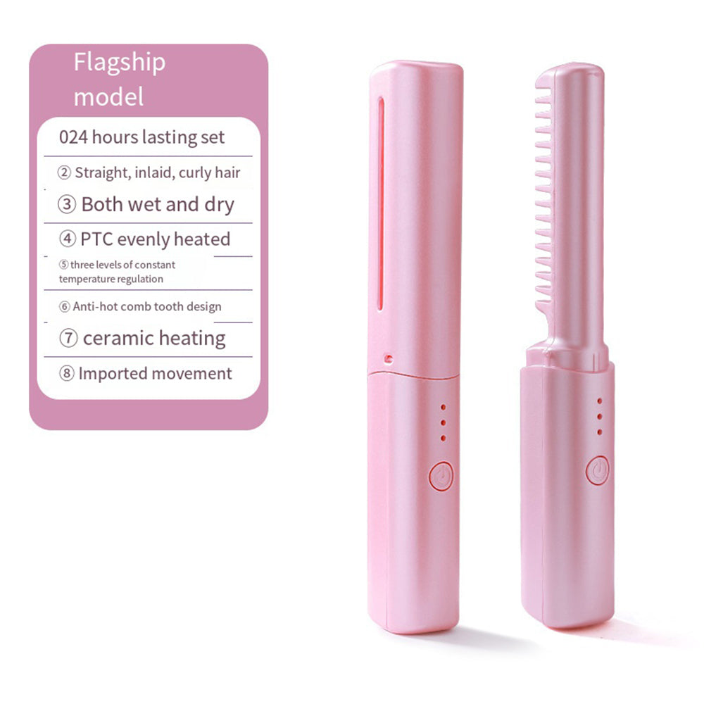 Wireless Hair Comb Straightner