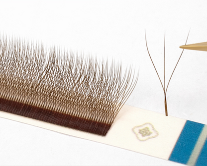 MARIA 3D W Shaped Soft Lash Extension Supplies 0.07 Brown Eyelashes