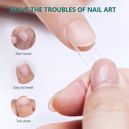 Nailpop 120pcs False Nails Acrylic Press On Nails Coffin Artificial