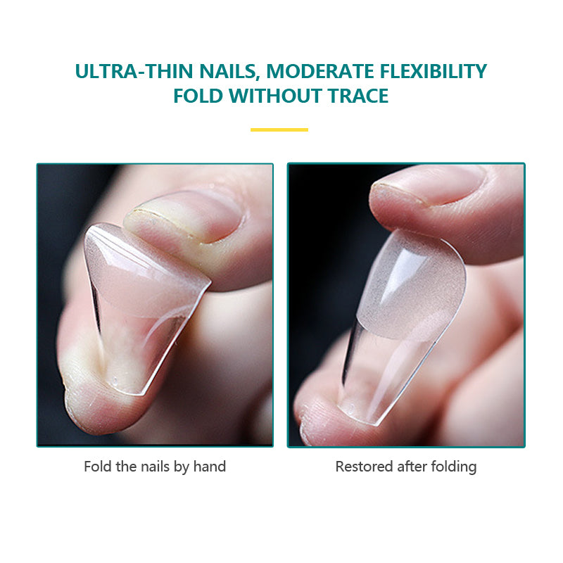 Nailpop 120pcs False Nails Acrylic Press On Nails Coffin Artificial