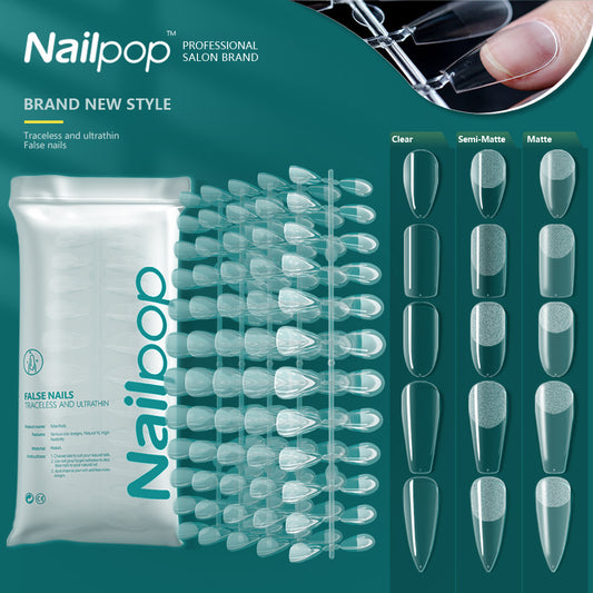 Nailpop 120pcs False Nails Acrylic Press On Nails Coffin Artificial