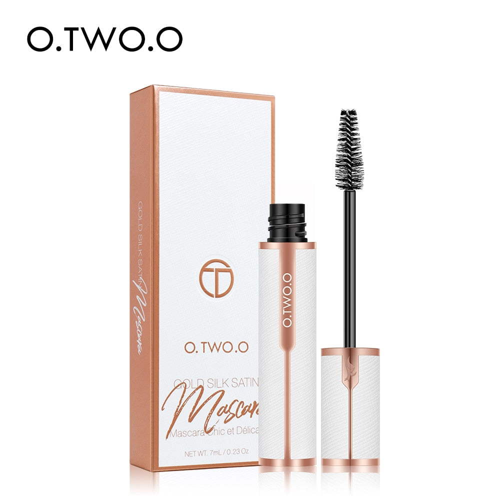 O.TWO.O Mascara Waterproof 4D Silk Fiber Curling Volume Lashes Thick Lengthening  Nourish Eyelash Extension High Quality Makeup