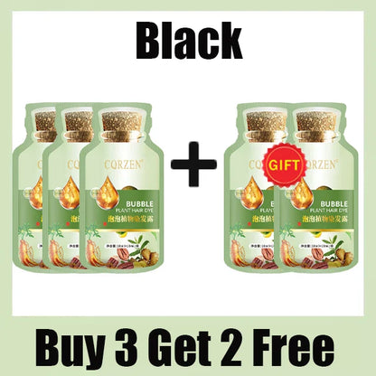 Pure Natural Herbal Hair Dye Shampoo 5 Minutes Change Hair Color Non-irritating Repair Gray White Fashion Hair Care Women Men