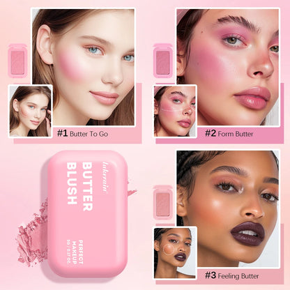 Professional Makeup Powder Blush 12HR Wear Vegan Formula Blusher
