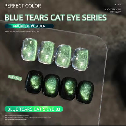 MIANEL Blue Tears Cat Eye Series 3 Colors Unique Blue Color And